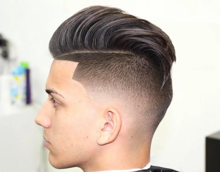 25. Brushed Back Hair