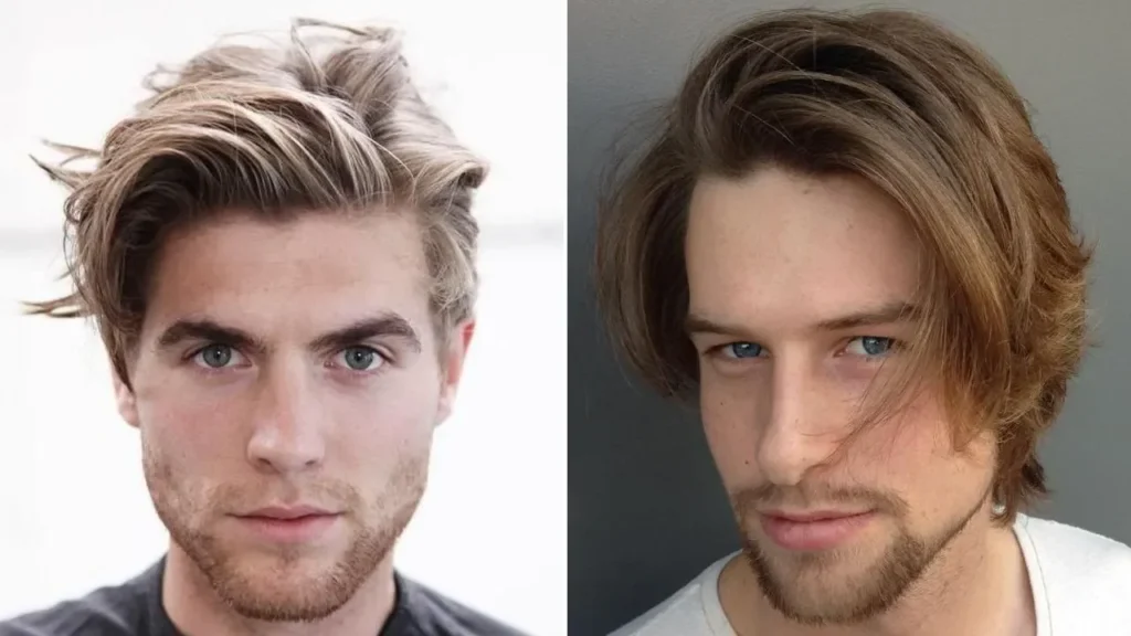 Men’s medium waves styled with sea salt spray for natural texture.