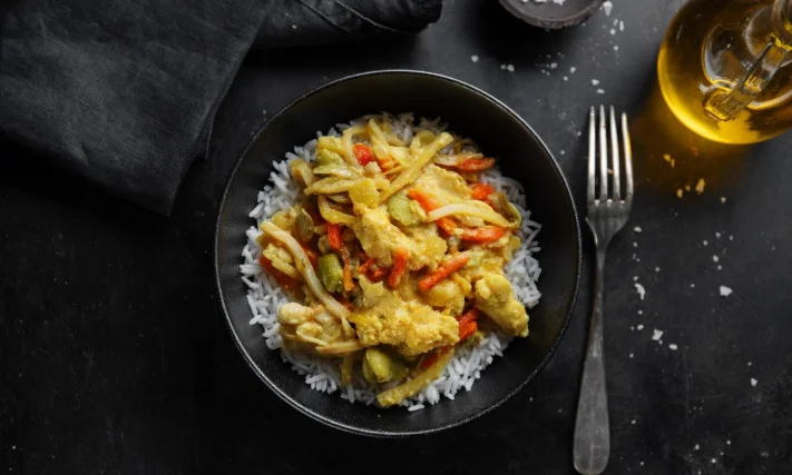 Creamy Garlic Chicken with Rice