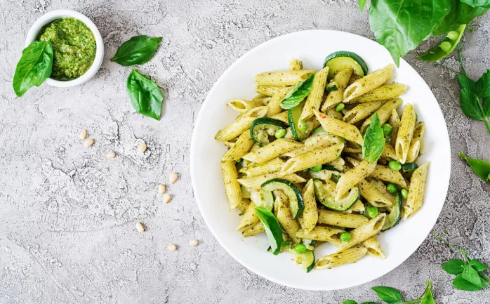Creamy Gnocchi with Pesto and Spinach