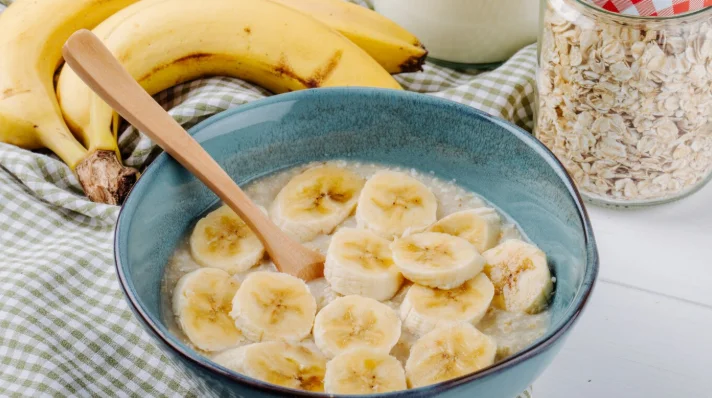 Oats with Almond Butter and Banana