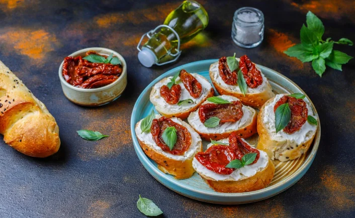 Quick Ricotta Crostini