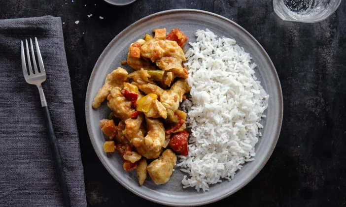 Sweet Chili Chicken with Rice