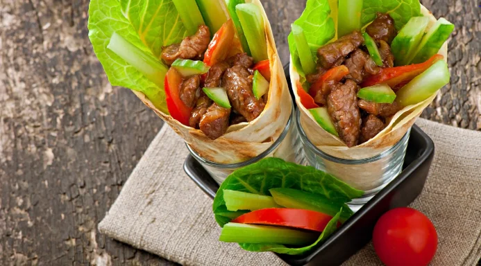 Teriyaki Chicken Lettuce Wraps Fast and Fresh-Thirty Minute Recipes