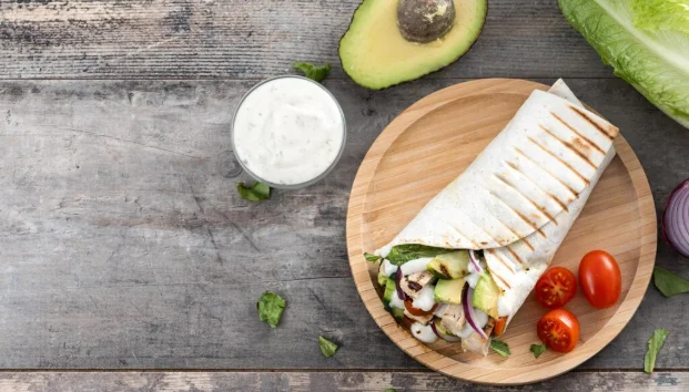 Avocado and Turkey Wrap