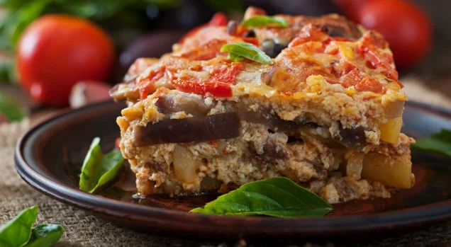 Moussaka - a traditional greek dish-cheap family meal