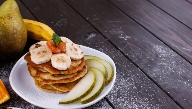 Banana Oat Pancakes