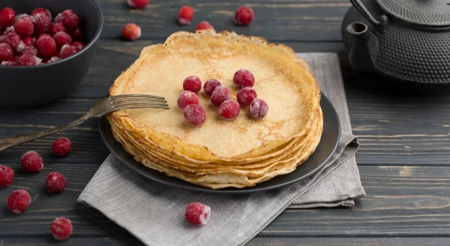 Blueberry Buckwheat Pancakes
