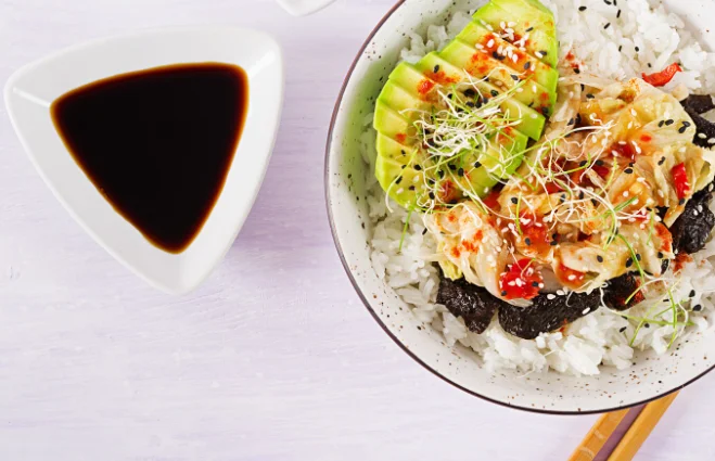 Brown Rice and Edamame Bowl