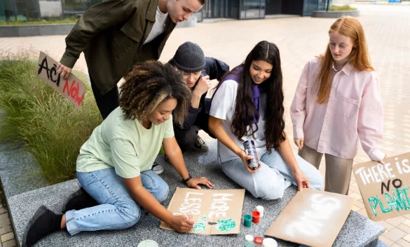 Young activists taking action-success sayings for students