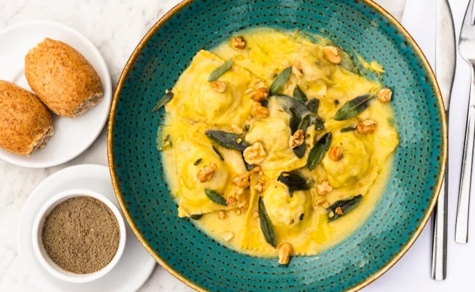 Butternut Squash Ravioli with Sage Brown Butter
