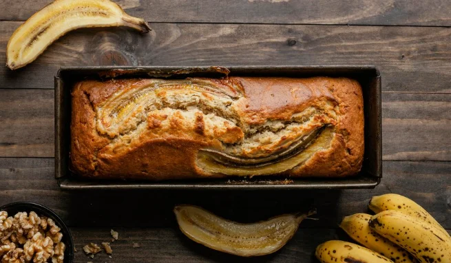 Top view banana bun-great brunch ideas