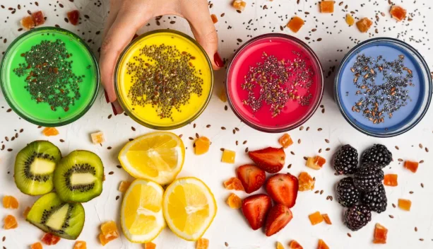 Colourful Smoothie Bowls-best brunch foods