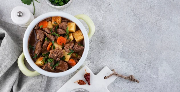 Delicious goulash ready for dinner
