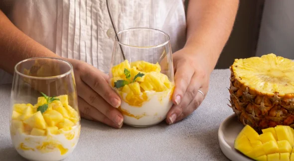 Cottage Cheese with Pineapple