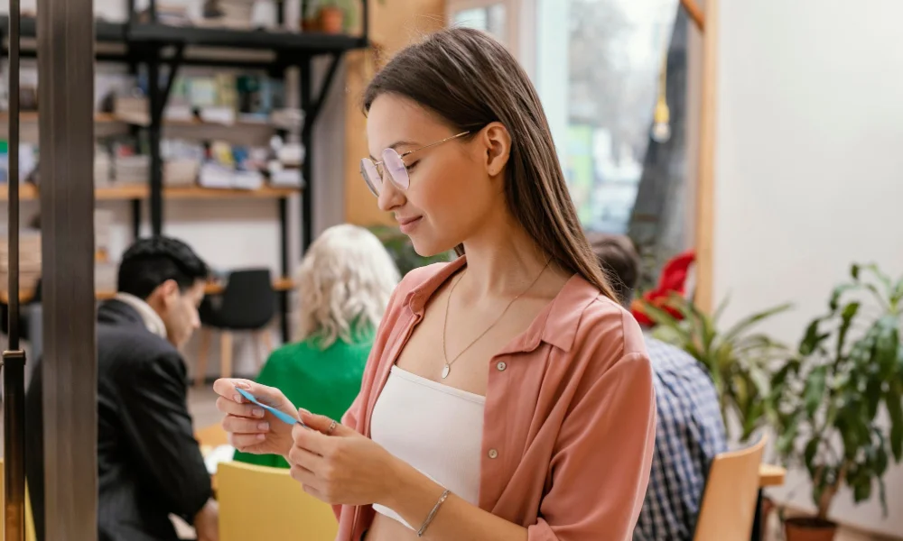 Customer using mobile click-to-call feature to contact a local business.