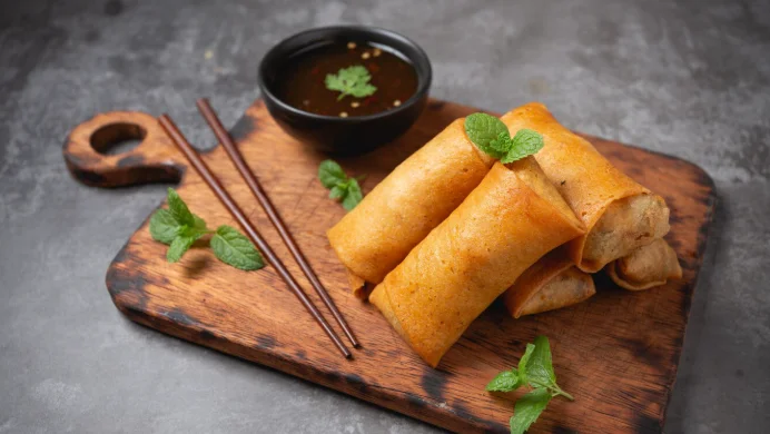 Fresh Spring Rolls and Dips