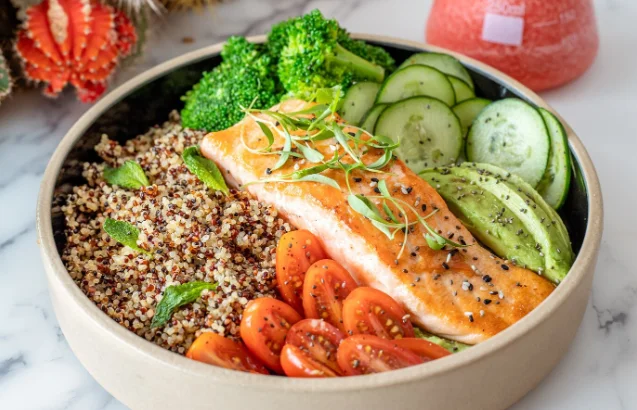 Grain Bowl with Grilled Veggies-luncheon recipes