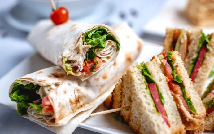 Grain Wraps and Sandwiches-light lunch options