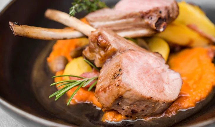 Herb-Crusted Rack of Lamb with Dijon