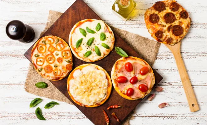 Mini Flatbread Pizzas-menu ideas for dinner party