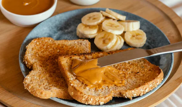 Peanut Butter and Banana Toast-simple breakfast ideas