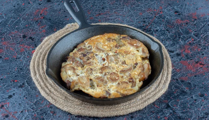 Savory Bread Pudding with Mushrooms