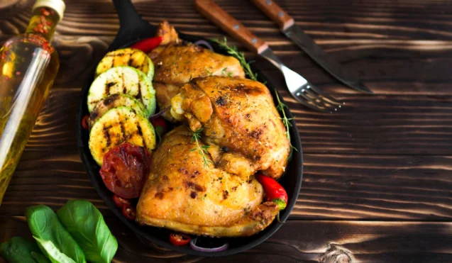 Sheet Pan Chicken with Lemon and Thyme