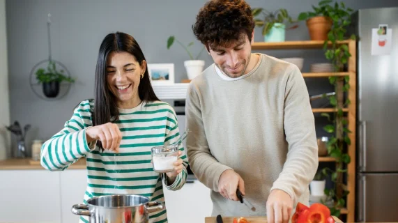 People cooking and enjoying food-crockpot express