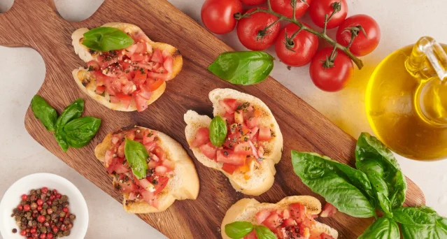 Tomato and Basil Bruschetta