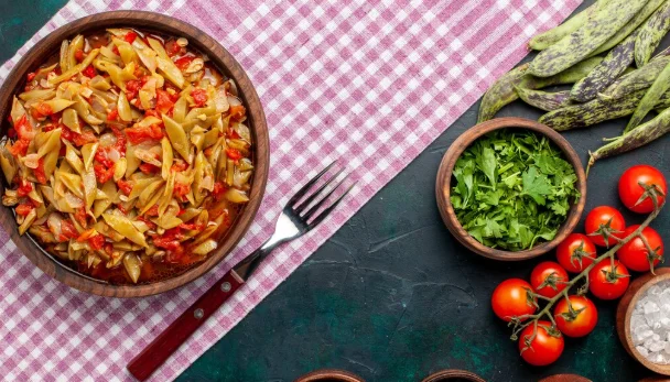 vegetable meal delicious beans meal with seasonings