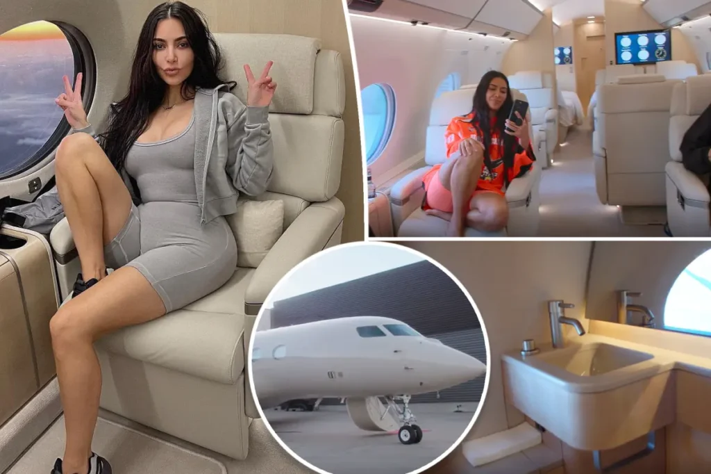 kim kardashian private jet