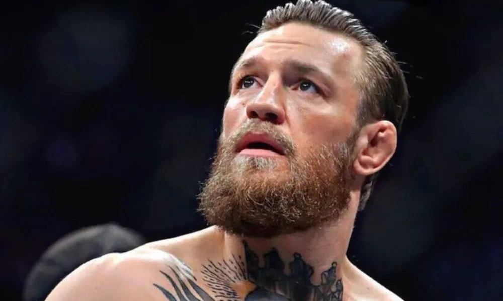  Conor McGregor in the UFC Octagon before a fight featuring Conor McGregor net worth