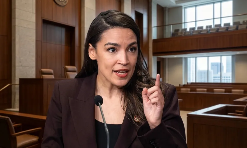  Representative Alexandria Ocasio-Cortez speaking at a hearing for Alexandria Ocasio Cortez Net Worth 2026.