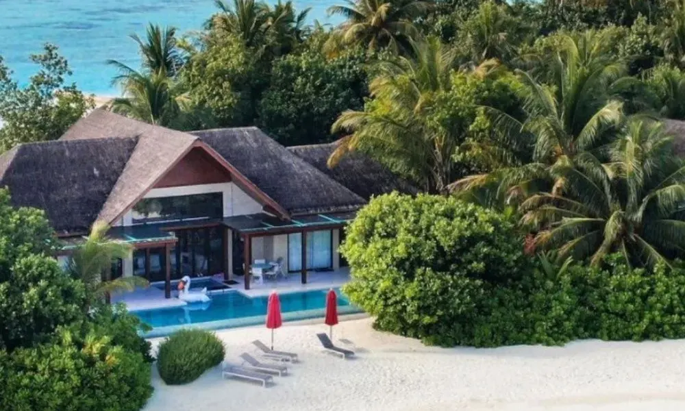 Secluded tropical island resort villa in the Maldives for Most Exclusive Travel Destinations.