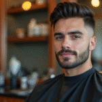 Low Taper Fade with Straight Hair