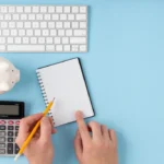 Finances elements arrangement with copy space