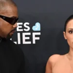 Bianca Censori and Kanye West captured in a stylish and intimate public moment