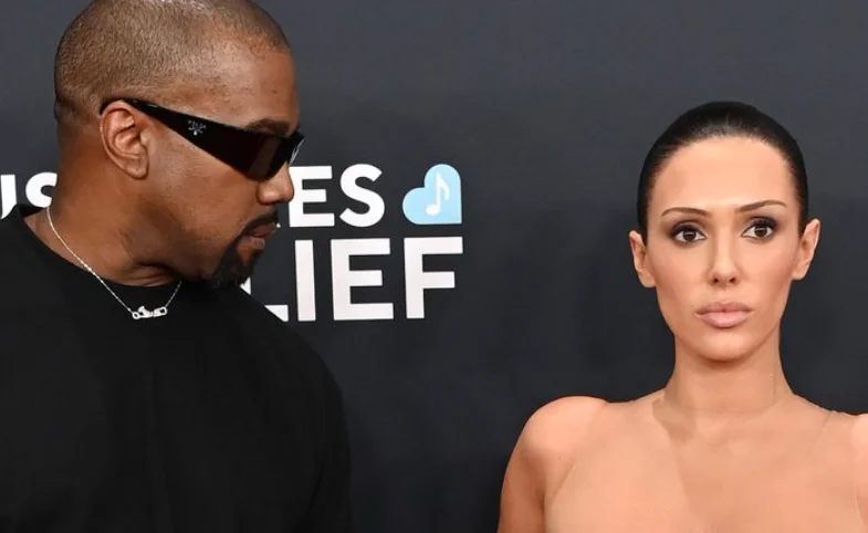 Bianca Censori and Kanye West captured in a stylish and intimate public moment