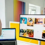 Marketing team improving website performance through alt attribute SEO strategies.