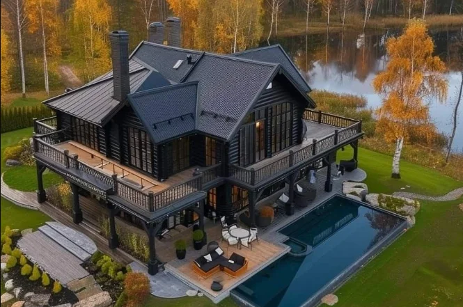 Modern minimalist house with a calm, peaceful atmosphere and open design reflecting the ourhome2 lifestyle vision.