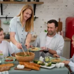 Family having a great time together